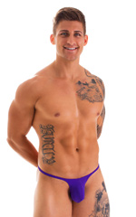 Sunseeker Micro Pouch Half Back Bikini in Royal Purple 4