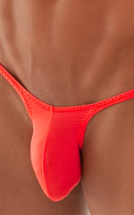 Sunseeker Micro Pouch Half Back Bikini in Blazing Orange 3