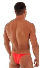 Sunseeker Micro Pouch Half Back Bikini in Blazing Orange 2