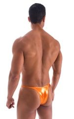 Sunseeker Micro Pouch Half Back Bikini in Ice Karma Atomic Tangerine, Rear View