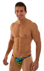mens half back bikini swimsuit tanning skinz bikini swimwear in Tan Through Technicolor