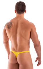 T Back Thong Swimsuit in Sunshine Yellow 2