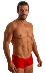 Extreme Low Square Cut Swim Trunks in Super ThinSKINZ Candy 7