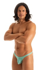 Mens Micro Pouch Swimsuit Thong  in ThinSKINZ Mint 4