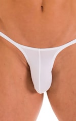 Sunseeker Micro Pouch Half Back Bikini in Super ThinSKINZ White, Front Alternative
