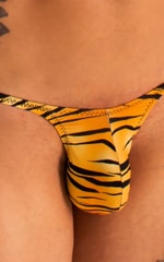 Sunseeker Micro Pouch Half Back Bikini in ThinSKINZ Jungle Kat, Front Alternative