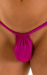 G String Swimsuit - Adjustable Pouch in Magenta
, Front Alternative
