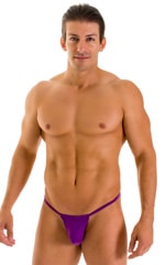 G String Swimsuit - Adjustable Pouch in ThinSKINZ Grape
, Front Alternative