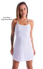Cover Up Mini Dress in White Peep Show 4
