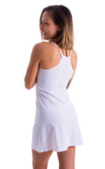 Cover Up Mini Dress in White Peep Show 2