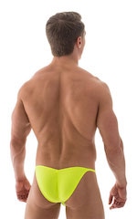 Micro Pouch - Puckered Back - Rio Bikini in ThinSKINZ Neon Chartreuse, Rear View