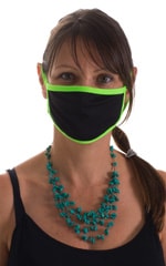 Blac-Lime 2-ply face mask 1