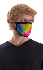Diagonal Plaid-Black 2-ply face mask 6