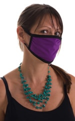 Grape-Black 2-ply face mask 2