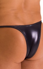 Sunseeker Micro Pouch Half Back Bikini in Black Ice 3, Rear Alternative