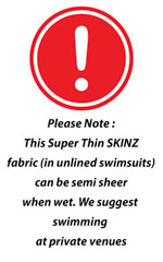 Stuffit Pouch G String Swimsuit in Super ThinSKINZ Sky 9