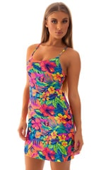 Cover Up Mini Dress in Tahitian Floral 2