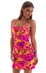 Cover Up Mini Dress in Tahitian Sunset 2.5