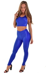Fitness Racerback Sports Bra in Royal Blue, Front View