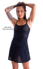 Cover Up Mini Dress in Black Peep Show 4