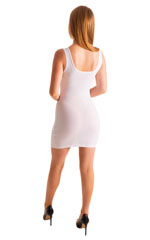 Micro Mini Dress in White Peep Show 4