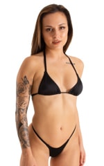 Skinny Side Rio Bikini Bottom in Black tricot-nylon-lycra 3